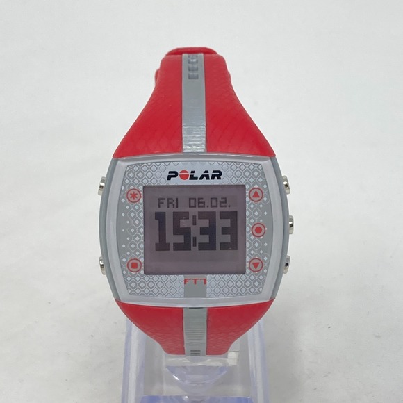 Polar FT7 Digital Watch Women 38mm Heart Rate Monitor Red Date New Battery 8" - Picture 3 of 16